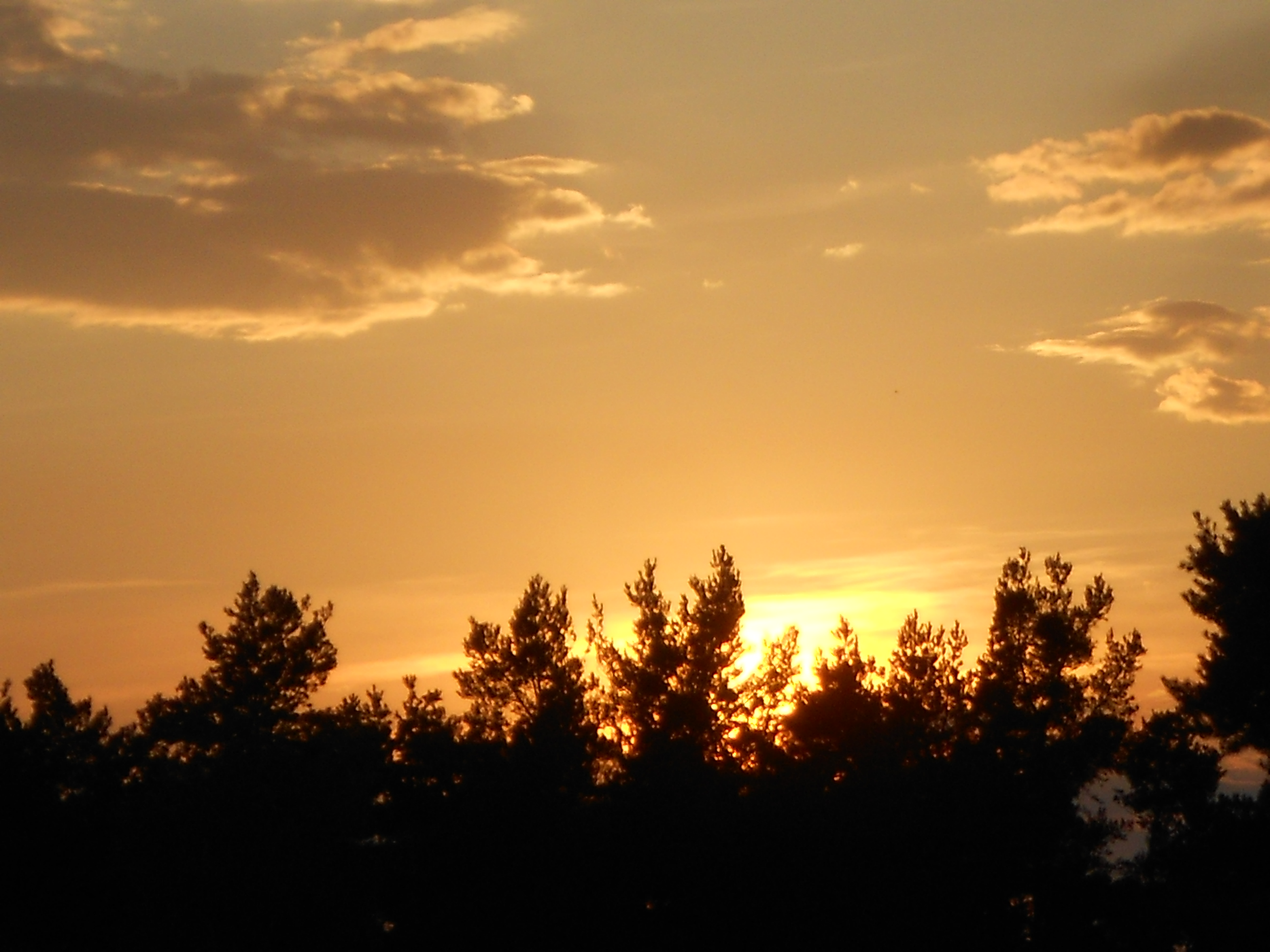 západ slunce v Lomničce